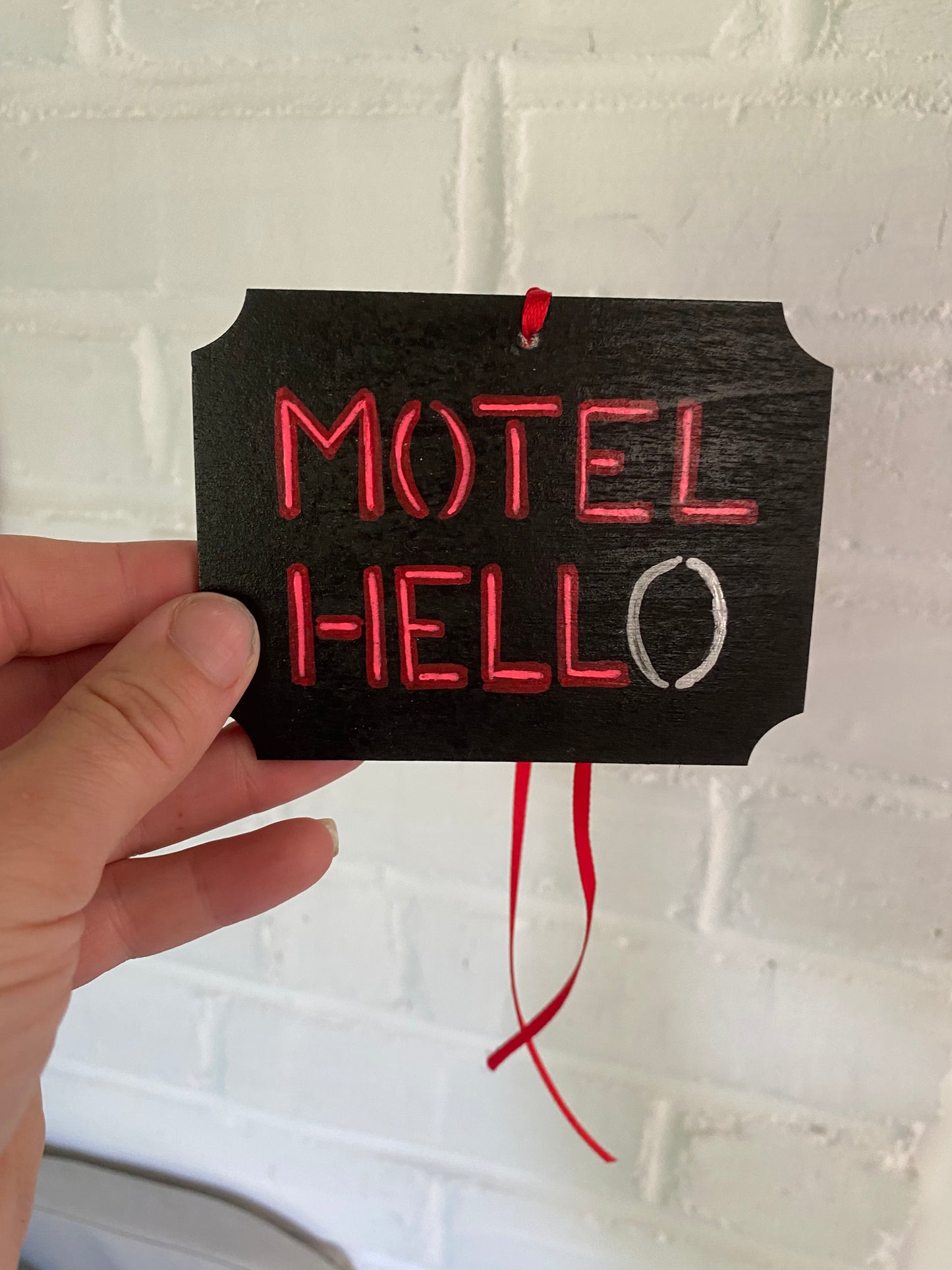 Motel Hell Sign Ornament