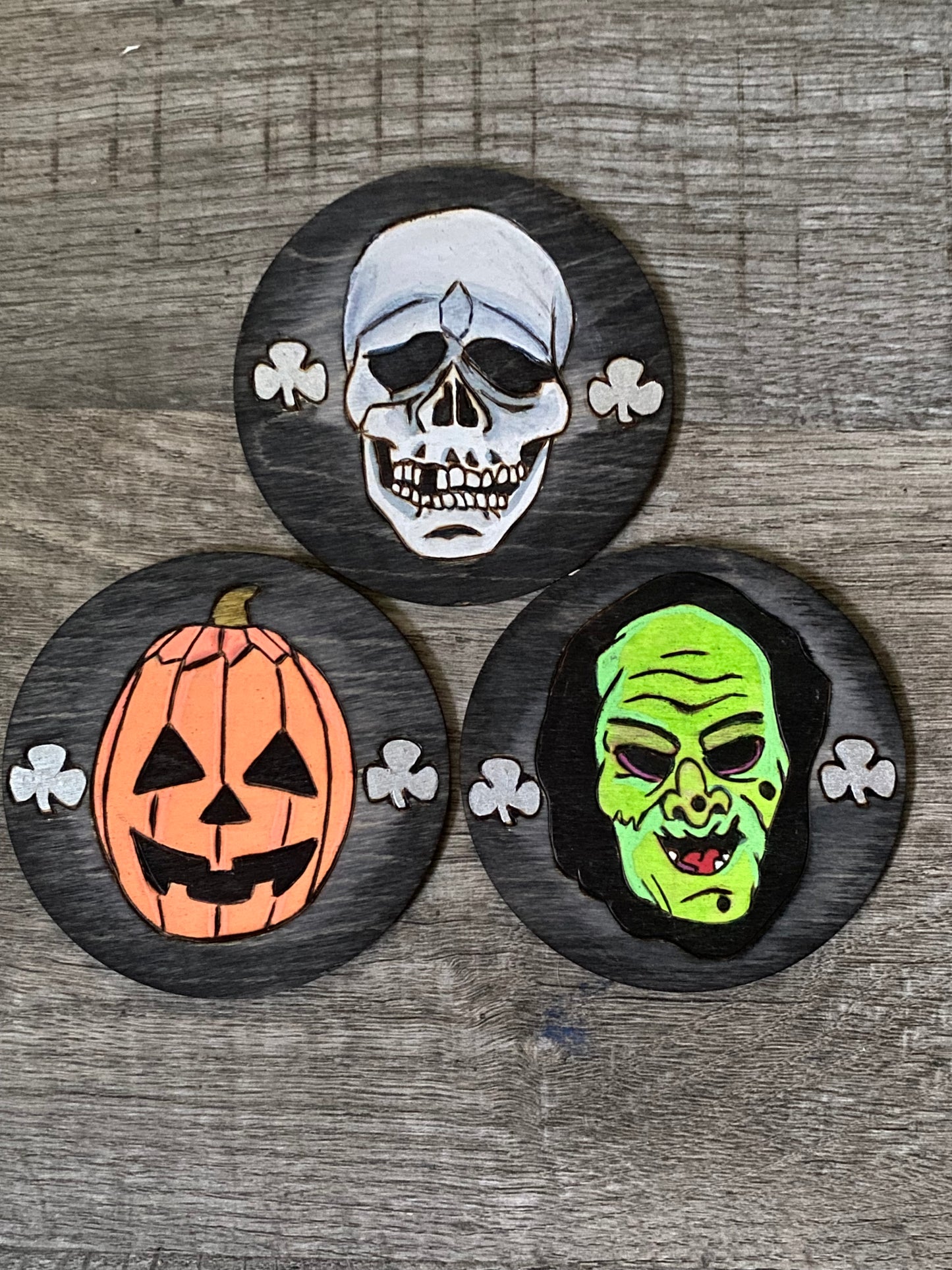 Halloween 3 Mask Ornament set