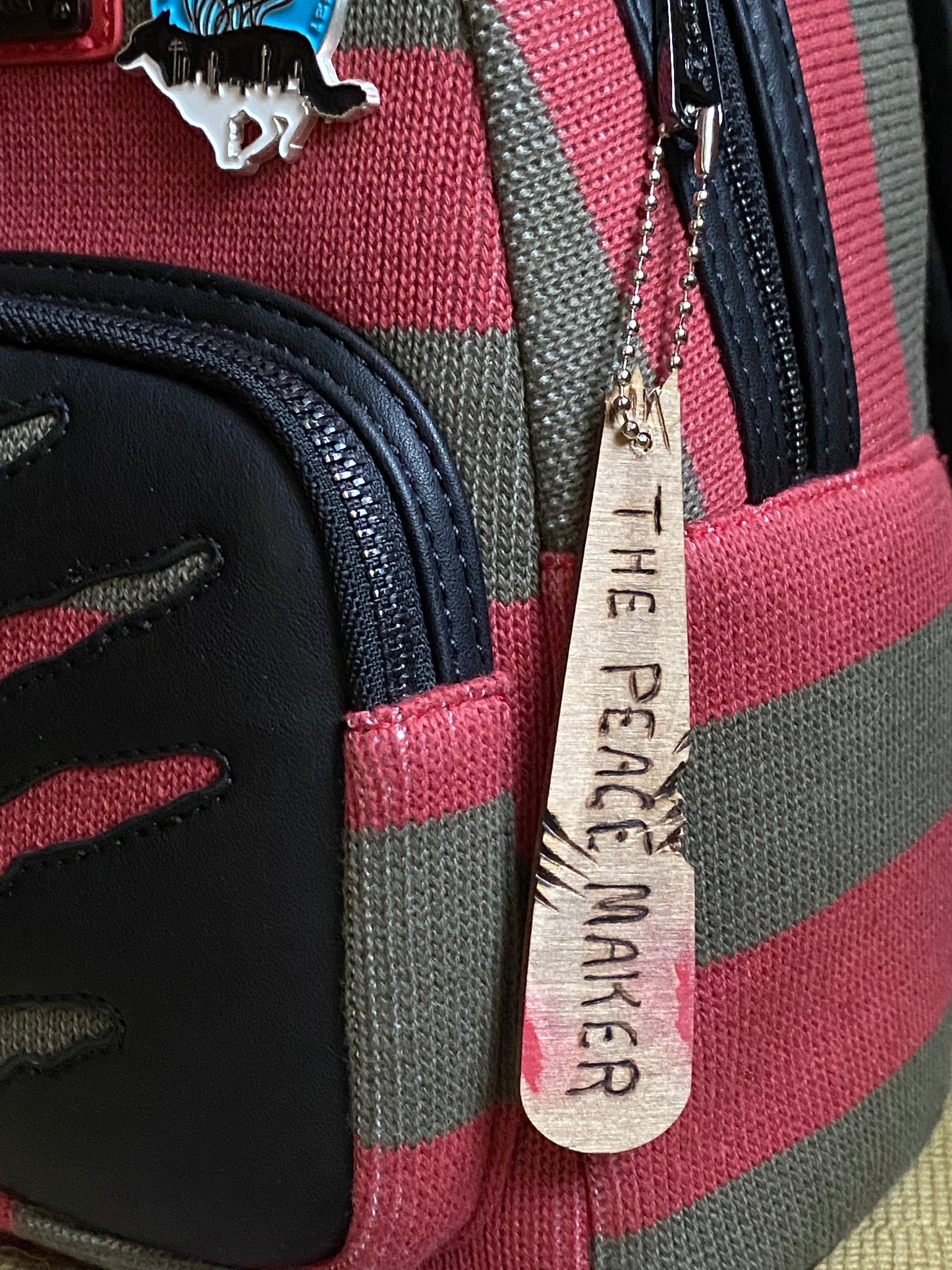 Silver Bullet Peace Maker Bat Key Chain Ornament Stephen King