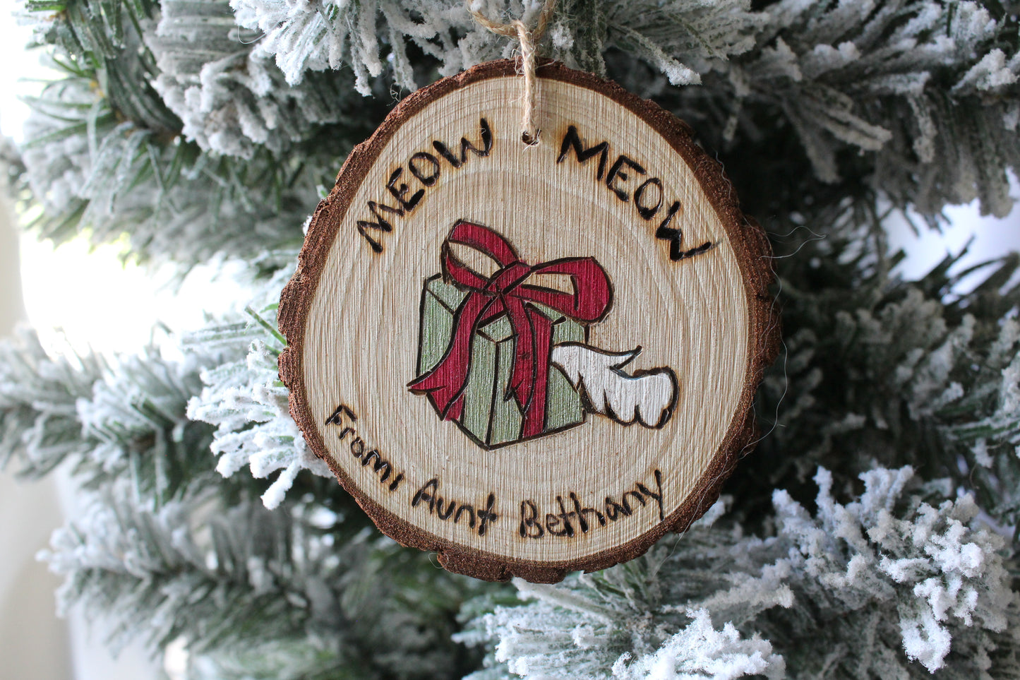 National Lampoons Christmas Vacation Aunt Bethanny Cat ornament