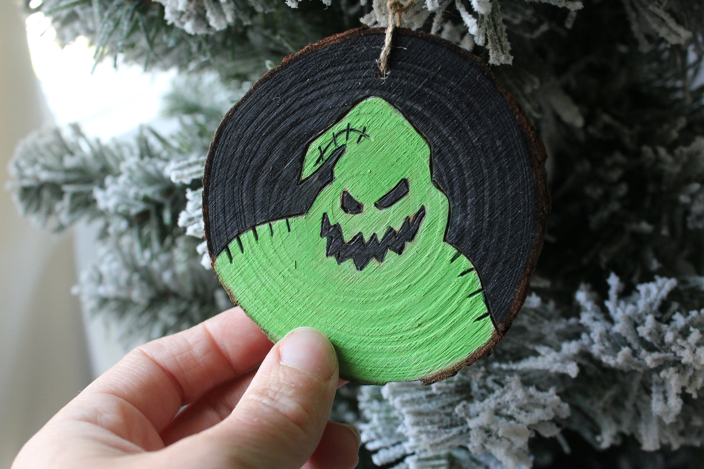 Tim burton nightmare before Christmas oogie boogie ornament disney  Halloween Christmas