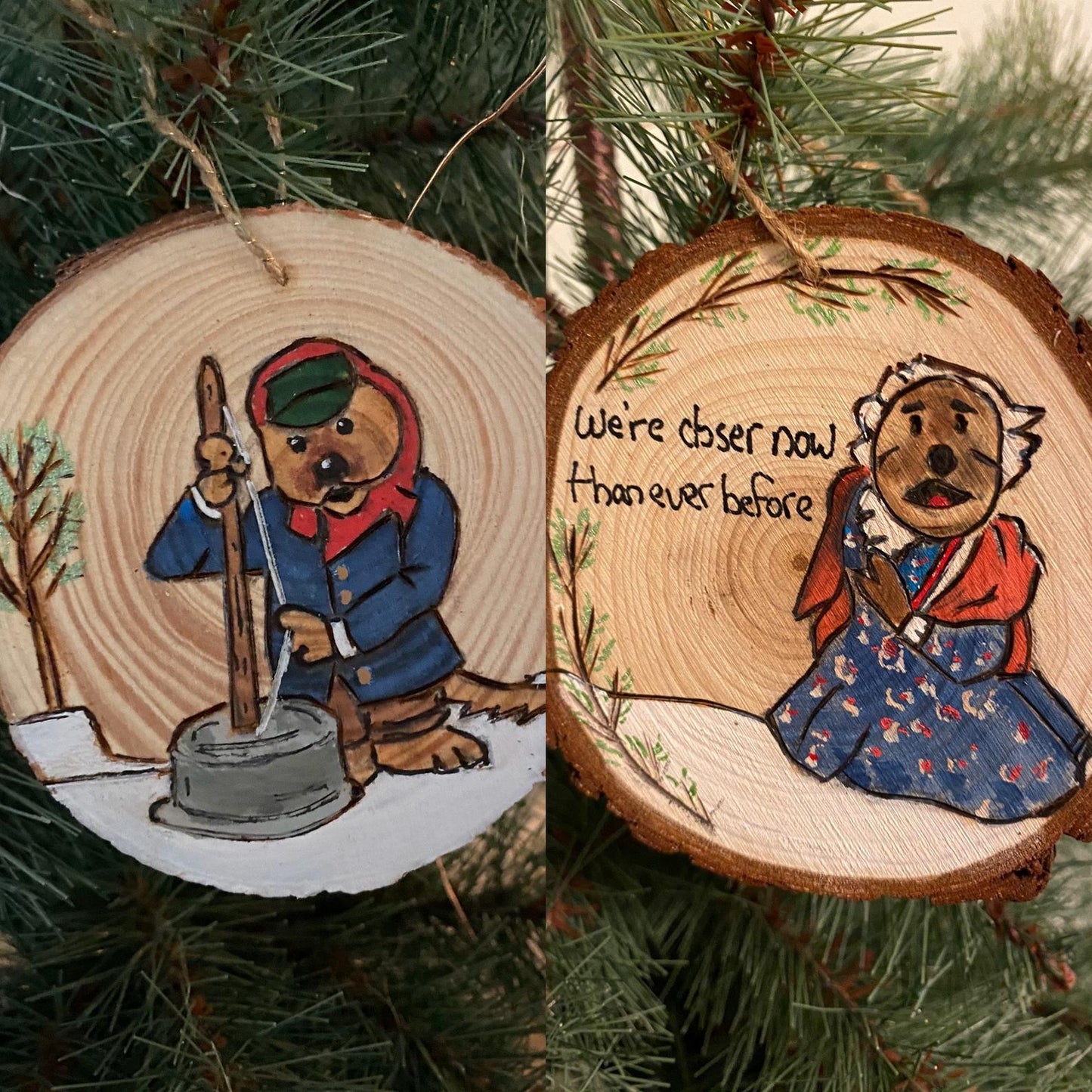 Emmet and Ma Otter Jug Band Christmas Ornament