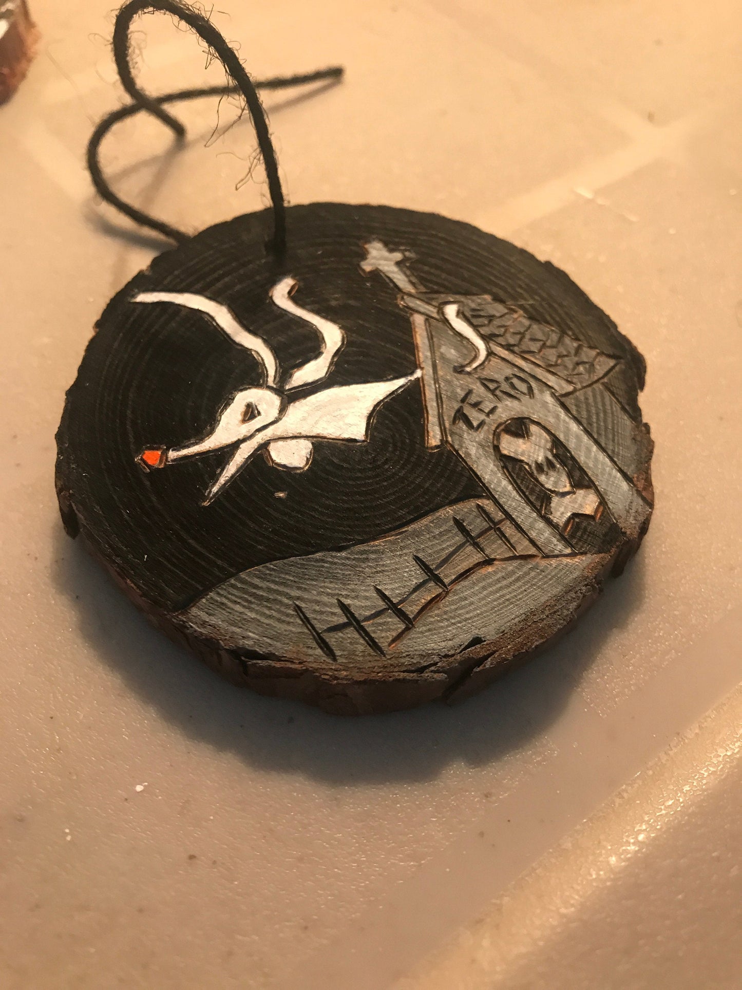 Tim burton Nightmare Before Christmas Zero ornament