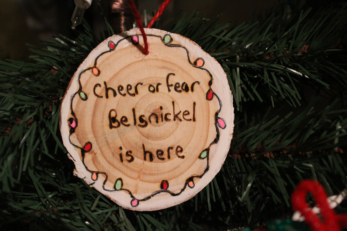 The Office inspired Belsnickel Impish Admirable ornament set dwight christmas