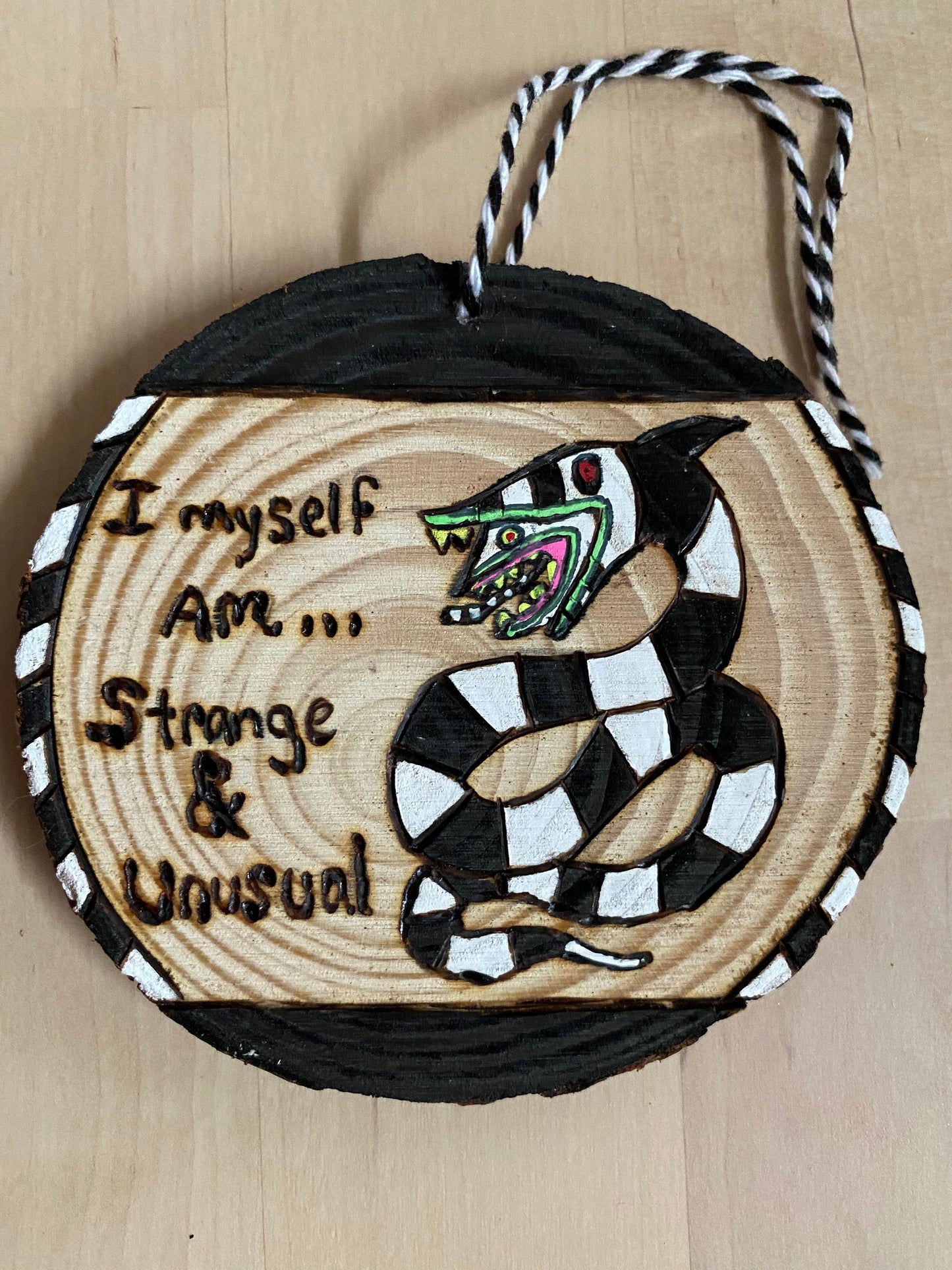 Tim Burton Beetlejuice Sandworm Ornament Christmas Halloween