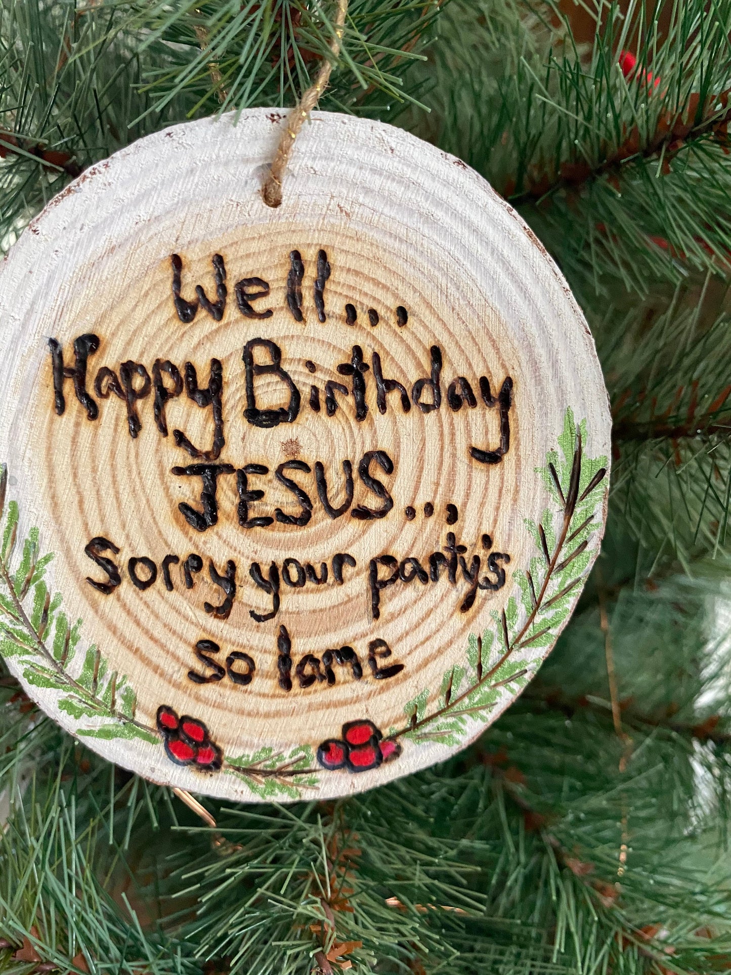 The Office Happy Birthday Jesus Christmas Ornament Michael Scott Secret Santa
