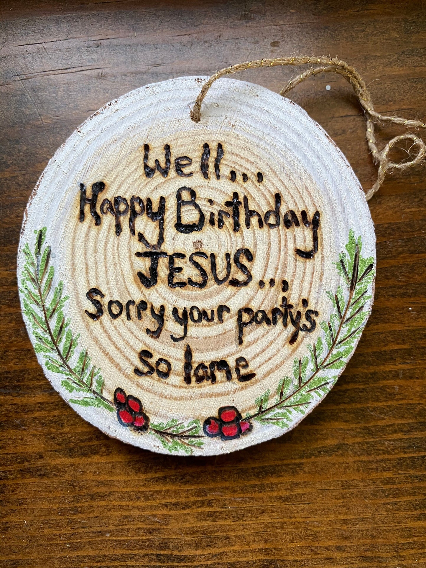 The Office Happy Birthday Jesus Christmas Ornament Michael Scott Secret Santa