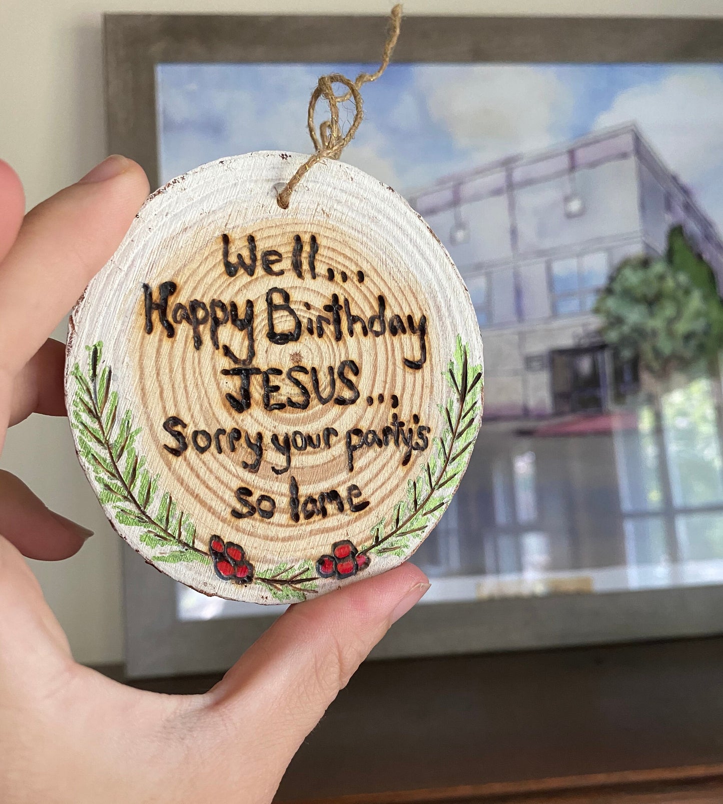 The Office Happy Birthday Jesus Christmas Ornament Michael Scott Secret Santa
