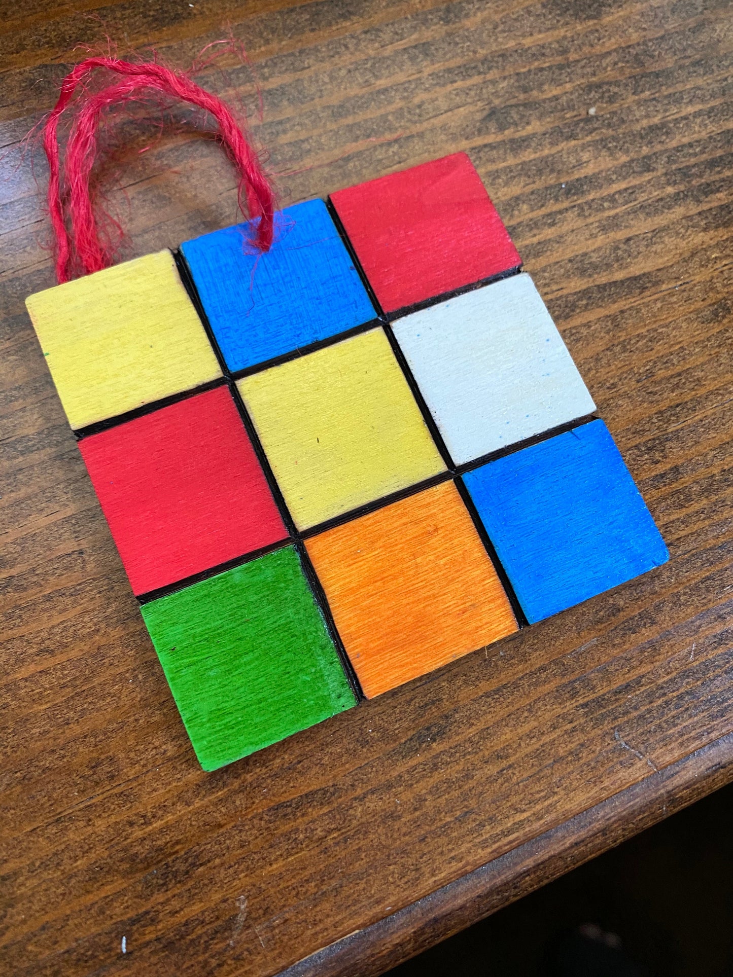 Rubiks Cube replica ornament 80s games