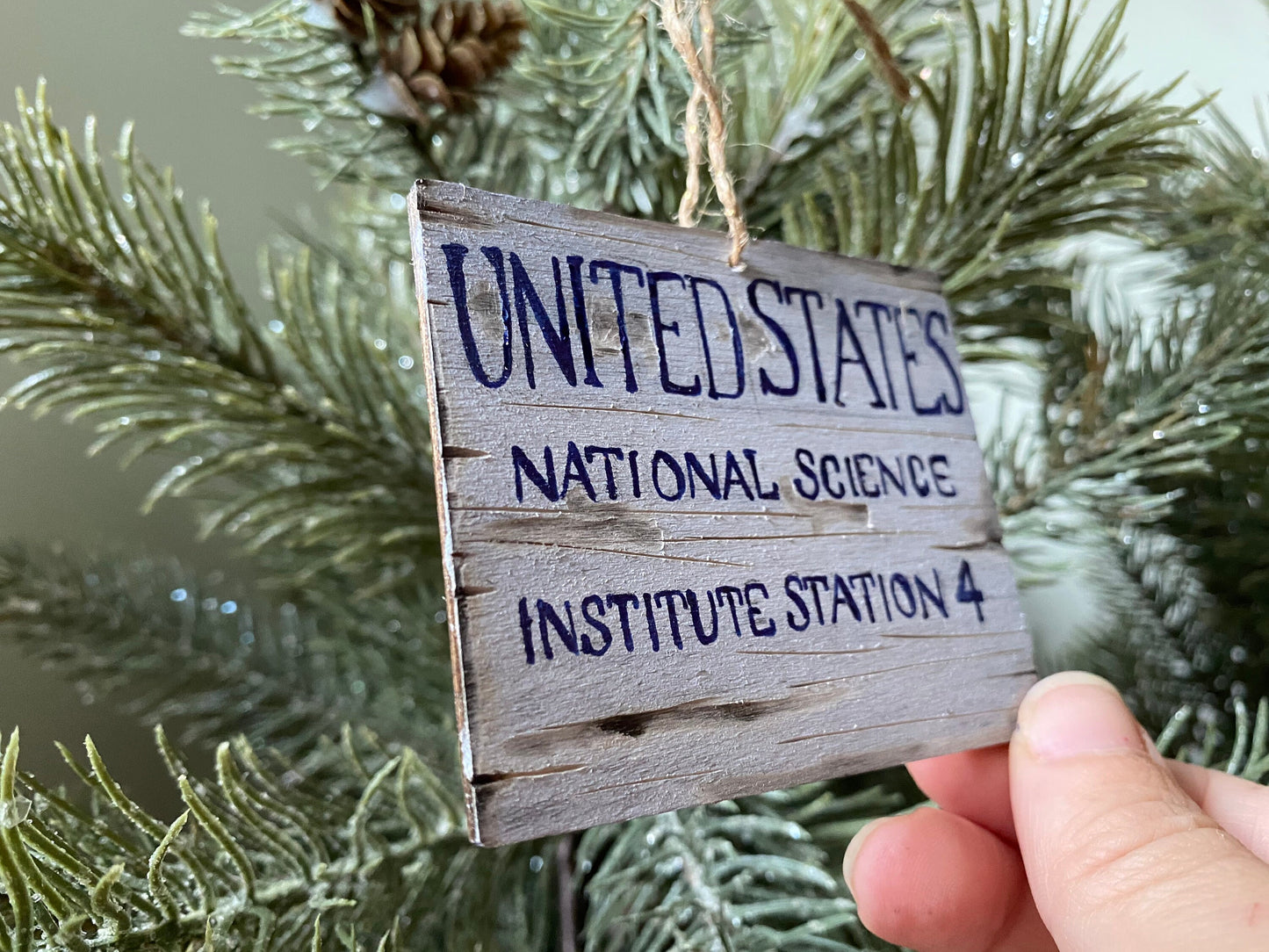 John carpenter The Thing outpost 31 institute research station 4 sign horror ornament