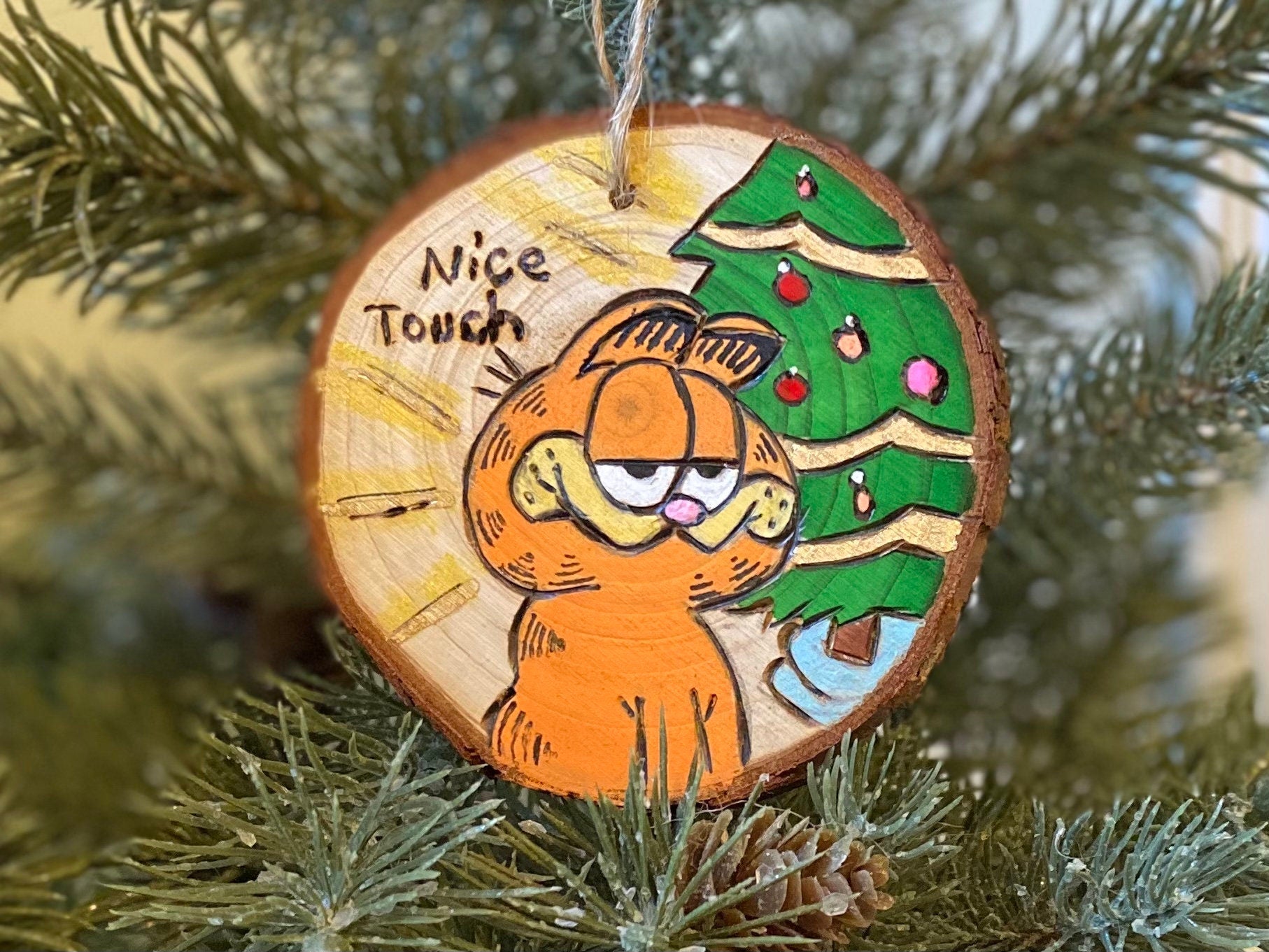 Garfield Christmas Ornament Nice Touch