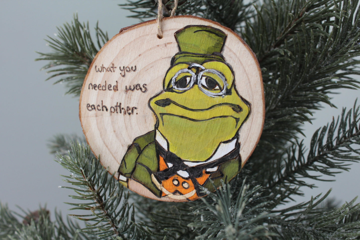 Jim Henson Doc Bullfrog Emmet Otter Jug Band Christmas Ornament