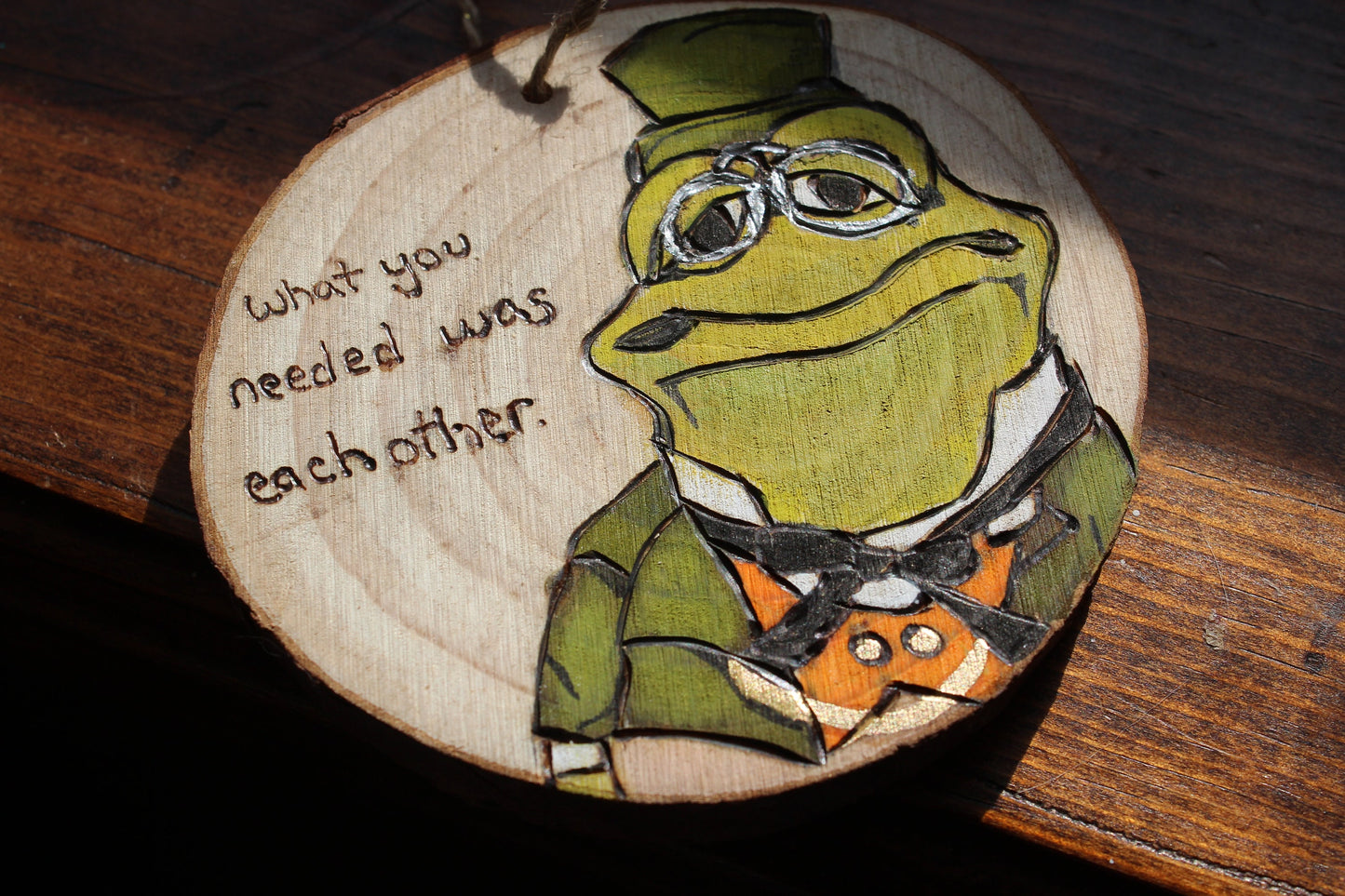 Jim Henson Doc Bullfrog Emmet Otter Jug Band Christmas Ornament