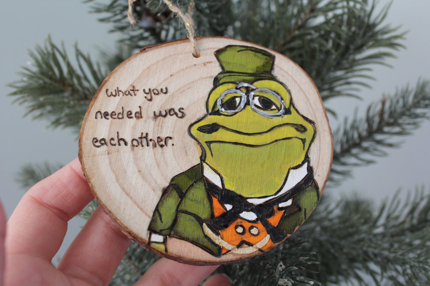 Jim Henson Doc Bullfrog Emmet Otter Jug Band Christmas Ornament