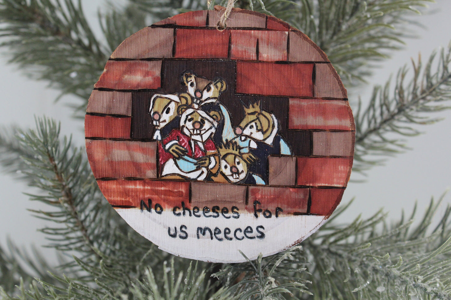 Jim Henson Muppets Christmas Carol No Cheeses for us Meeces ornaments