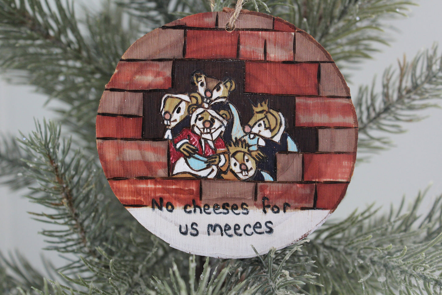 Jim Henson Muppets Christmas Carol No Cheeses for us Meeces ornaments