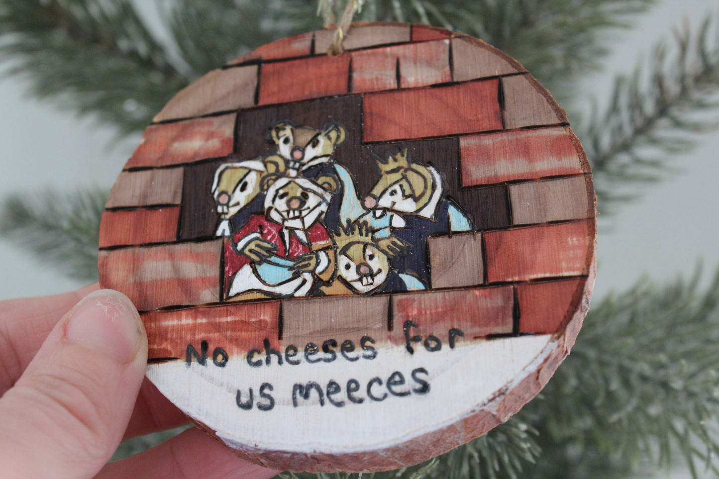 Jim Henson Muppets Christmas Carol No Cheeses for us Meeces ornaments