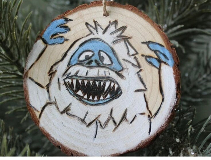 Rudolph the red nosed reindeer Christmas ornament set Rankin Bass bumble hermie Yukon Sam the snowman