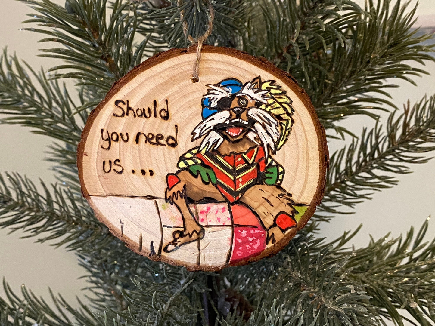 Jim Henson Labyrinth Sir Didymus Christmas ornament Muppets should you need us goblin king Sara jareth