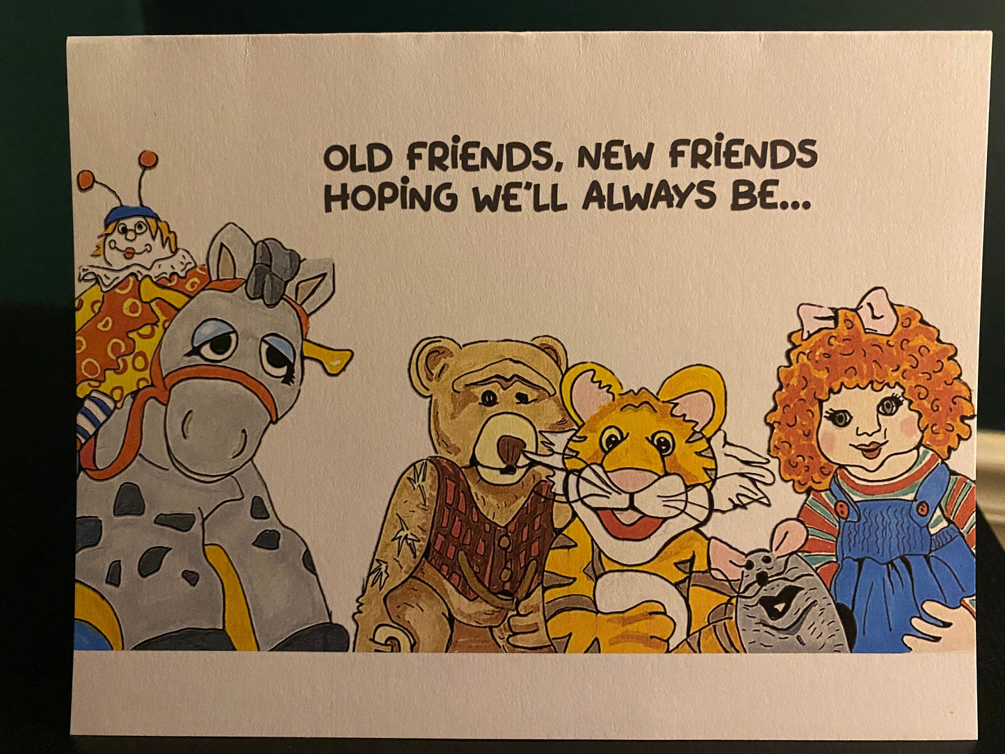 4 pack of Jim Henson Christmas Toy Greeting Christmas Cards Muppets Mew Rugby tiger Kermit