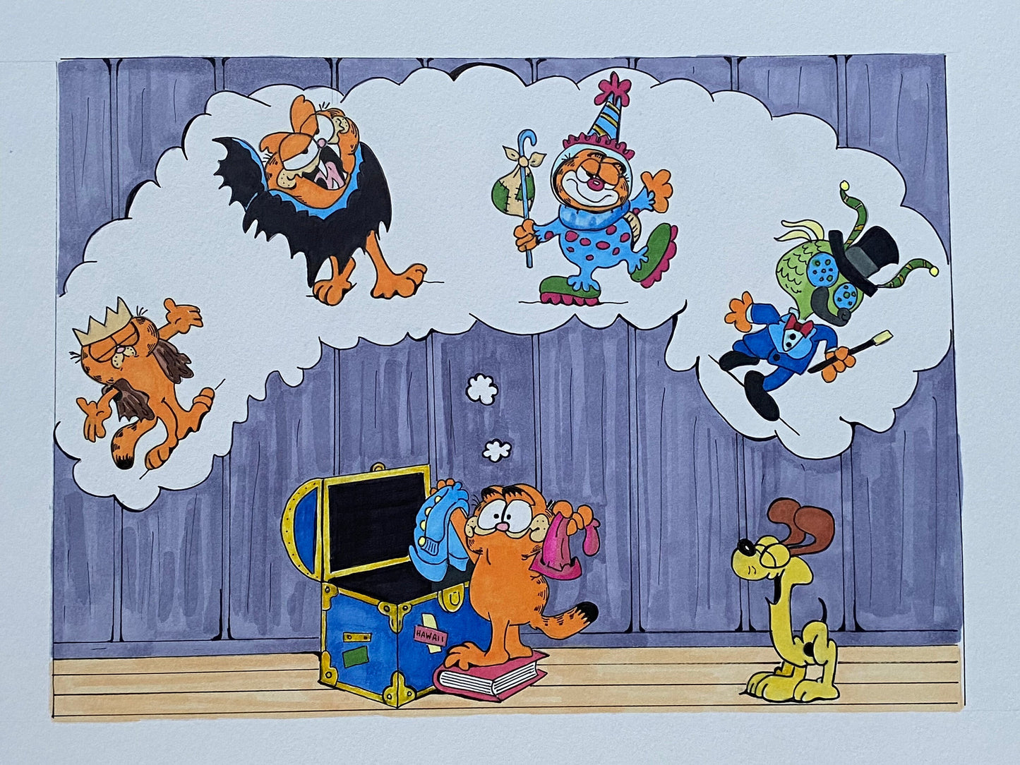 Garfield Halloween Art Print Halloween Movie