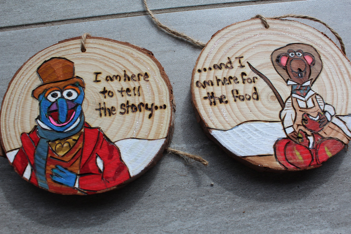 Jim Henson Muppets Christmas Carol Gonzo and Rizzo Ornament Set