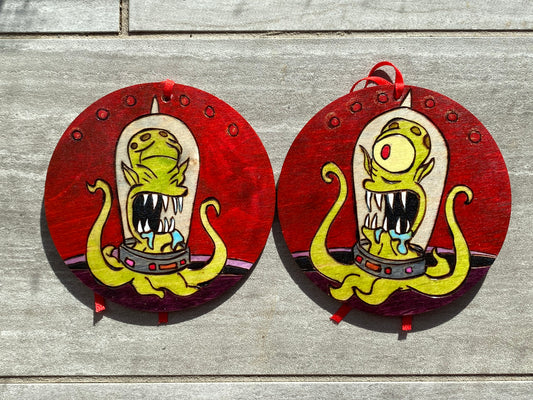 Kang and Kodos Treehouse of Horror Ornament Set