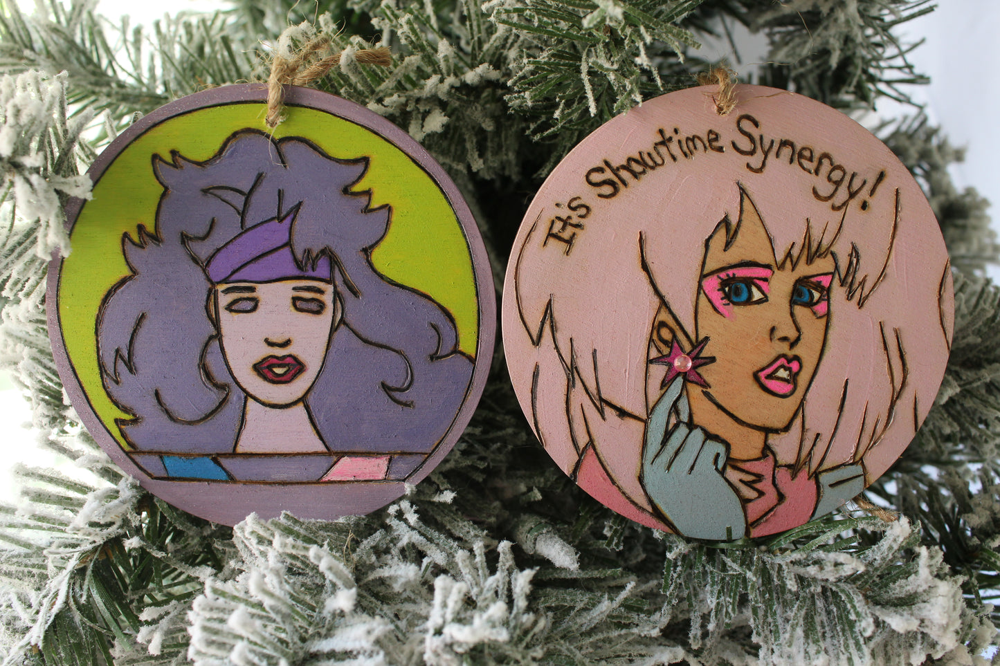 Jem and Synergy Ornament set Its Showtime Synergy