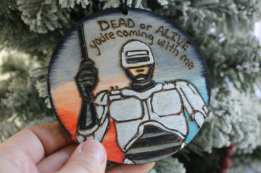 RoboCop "Dead or Alive, You're Coming With Me" Ornament Christmas