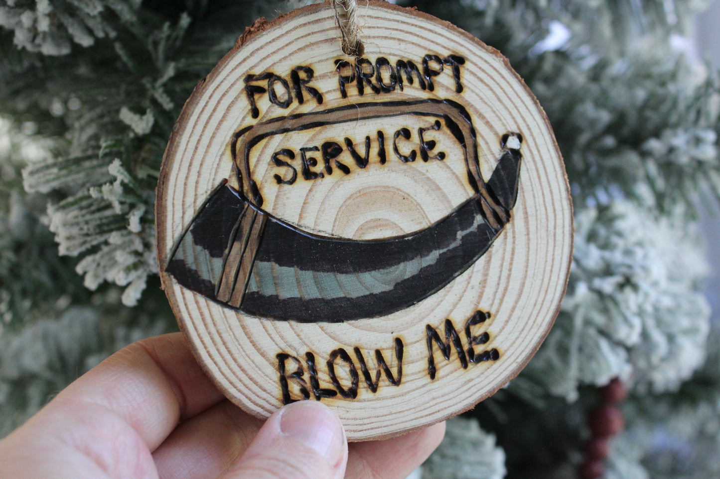 Great Outdoors Blow Horn For Prompt Service Ornament