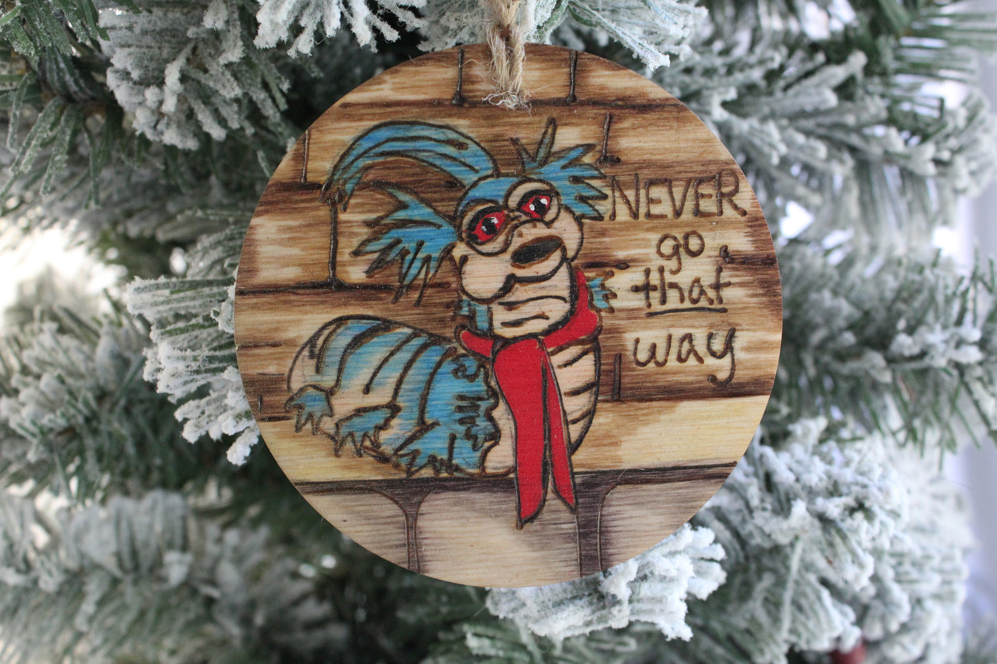 Labyrinth Worm "Never Go That Way" Jim Henson Ornament