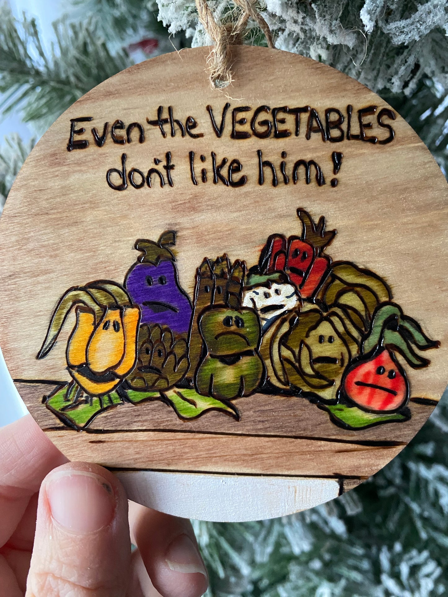 Muppets Christmas Carol Vegetables ornament