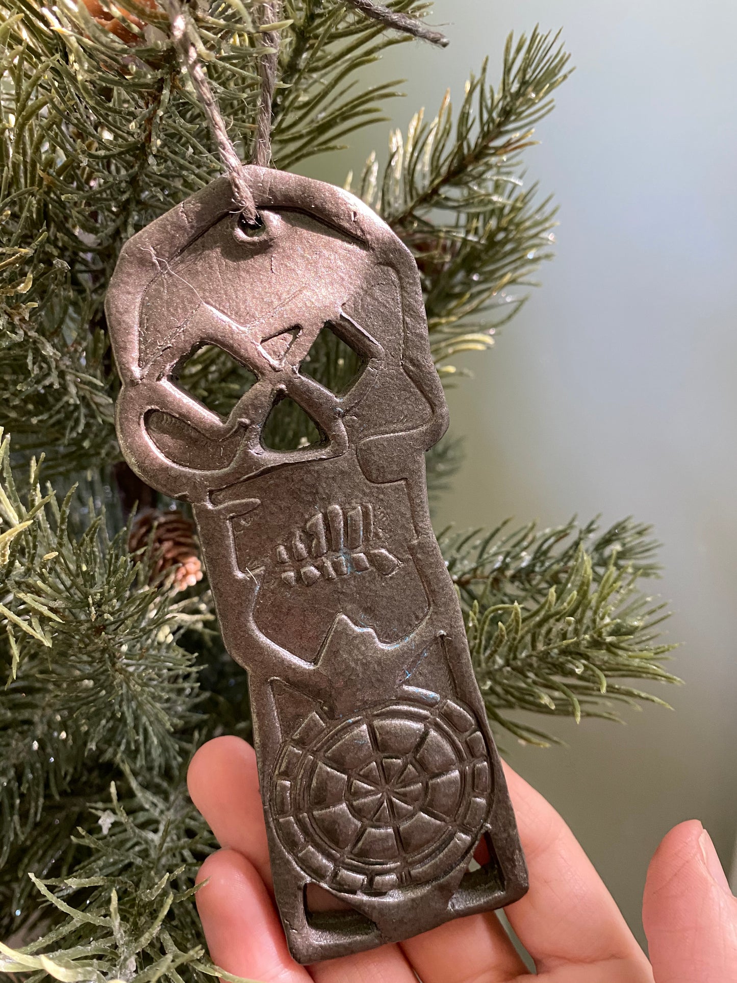 Goonies Replica Copper Bones Skeleton key and Doubloon ornament set