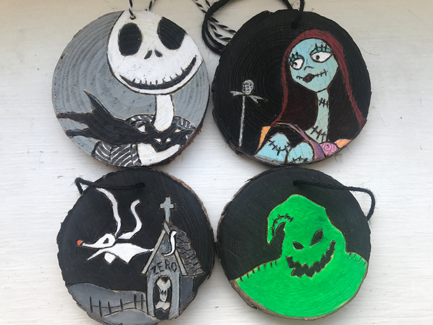 Nightmare before Christmas characters ornament set Disney Tim burton christmas