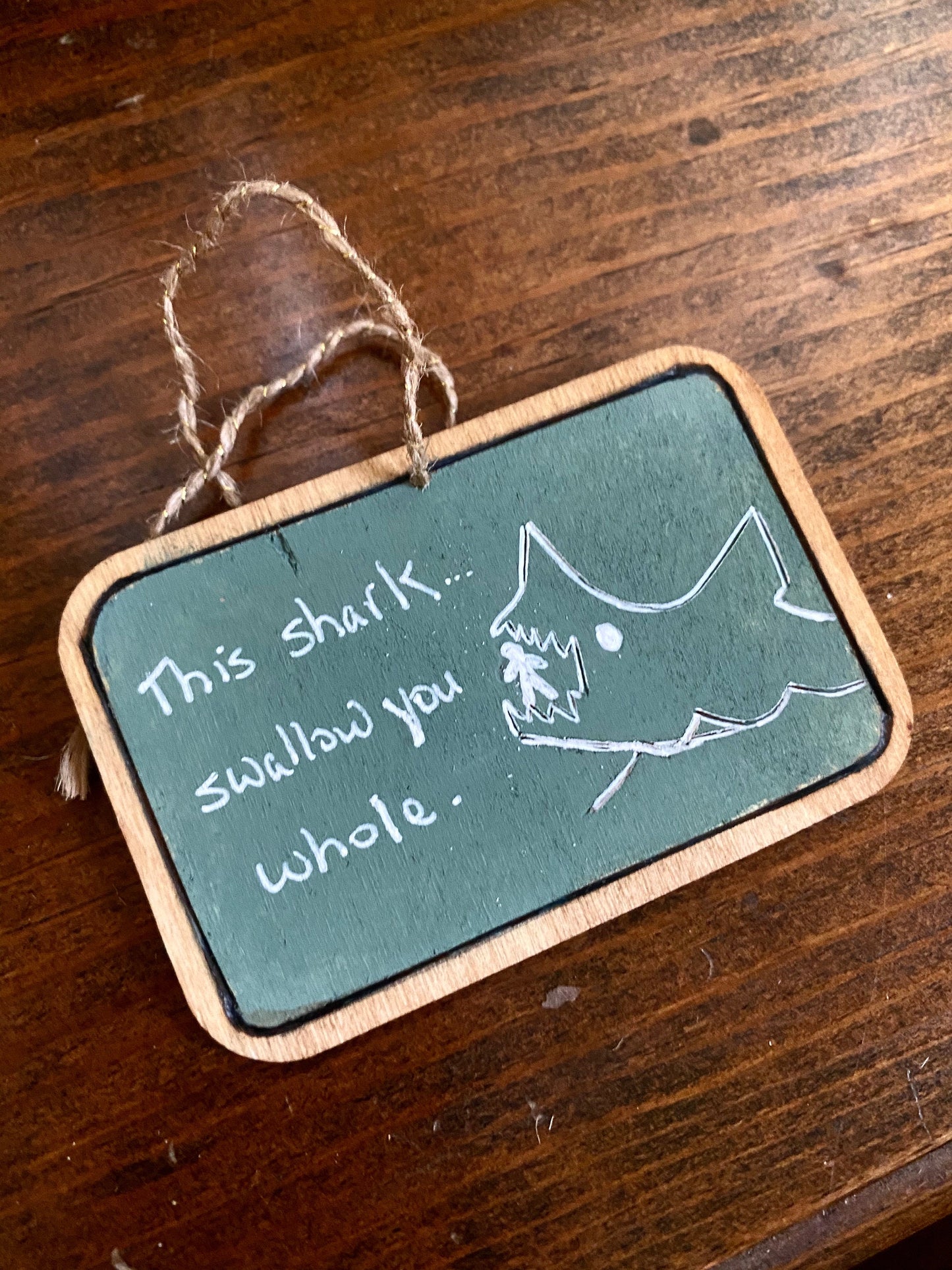 Jaws shark chalkboard Quint this shark swallow you whole