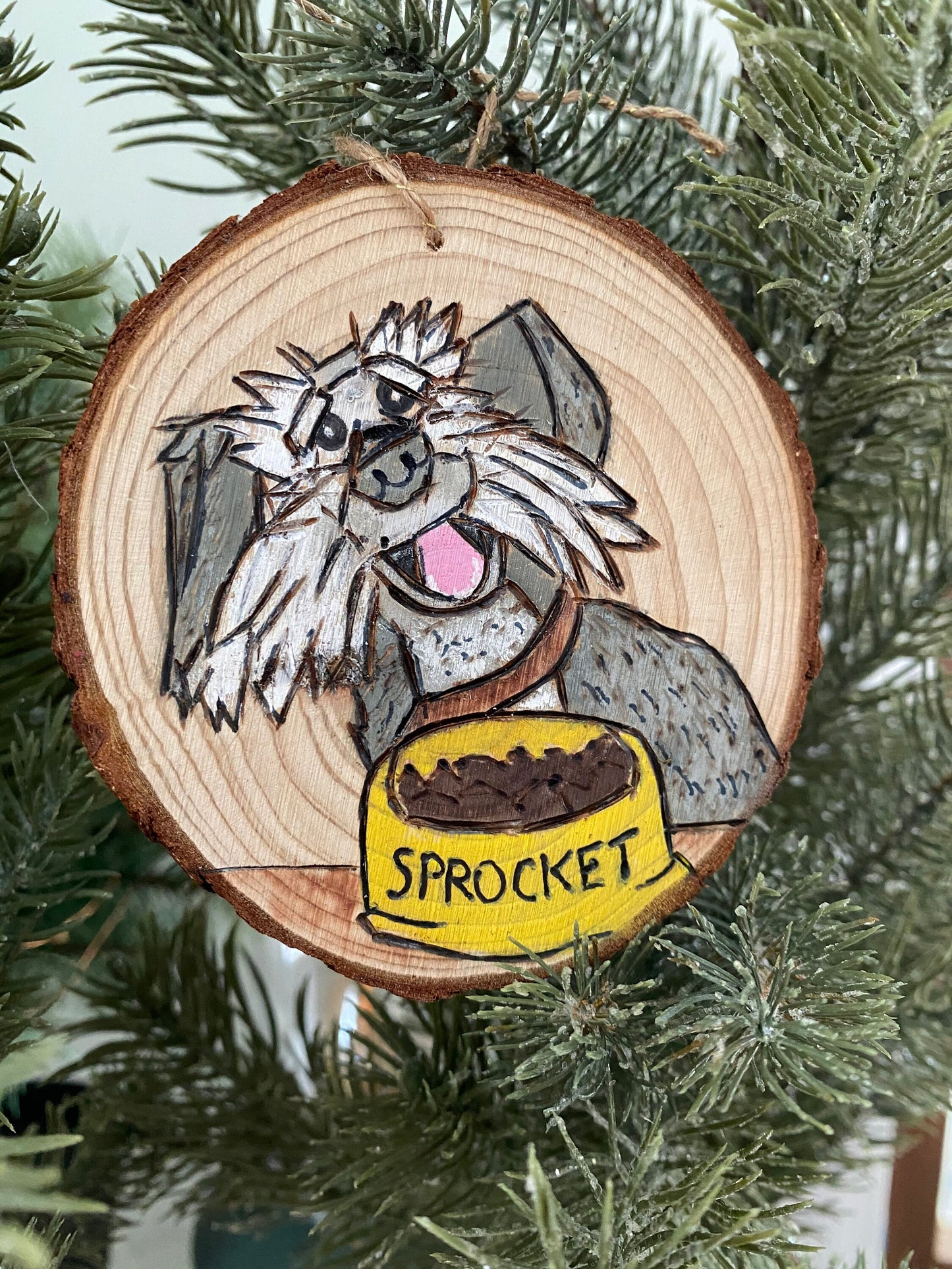 Jim Henson fraggle Rock Sprocket dog ornament