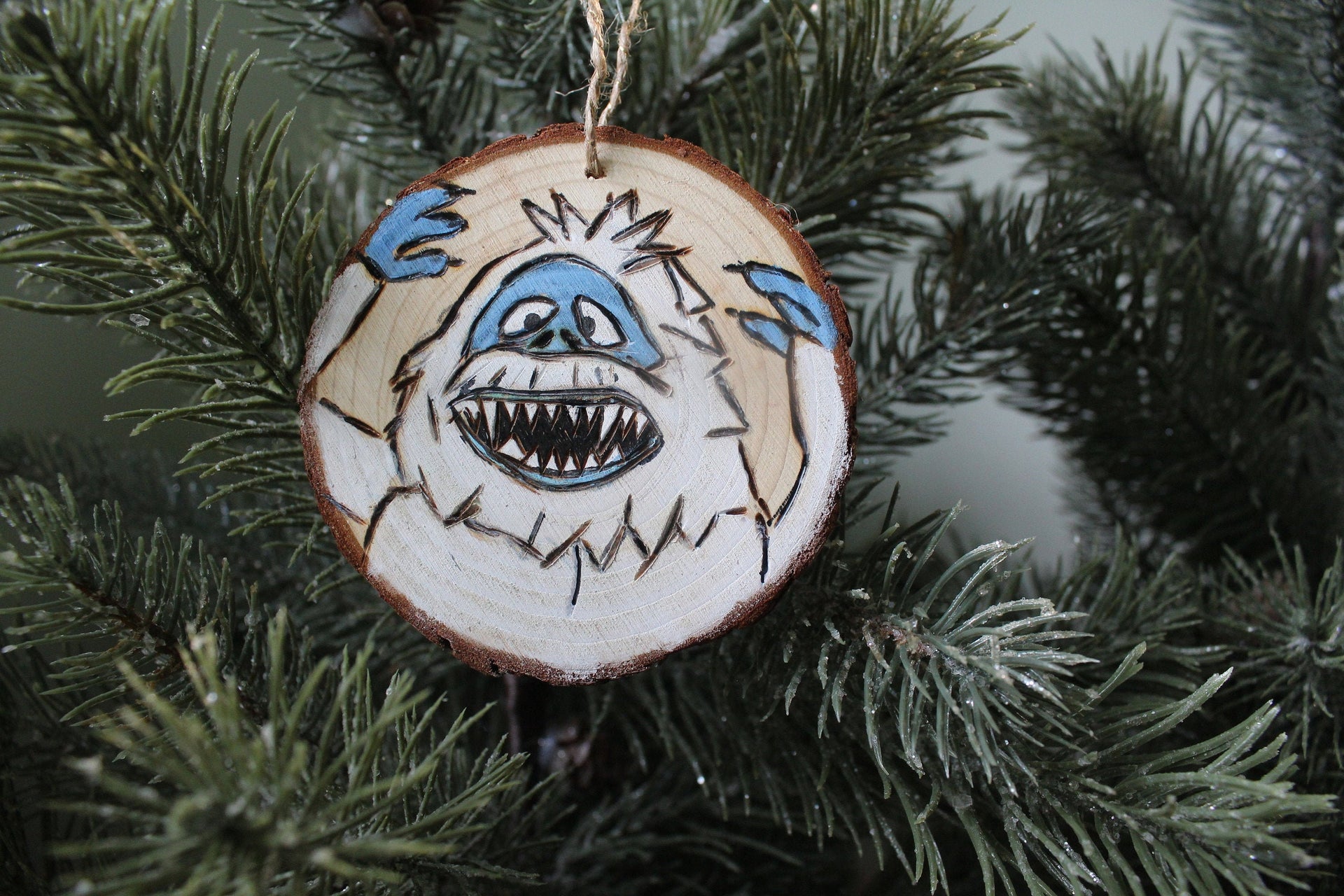 Christmas Tree Topper Abominable Snowman Vintage Christmas