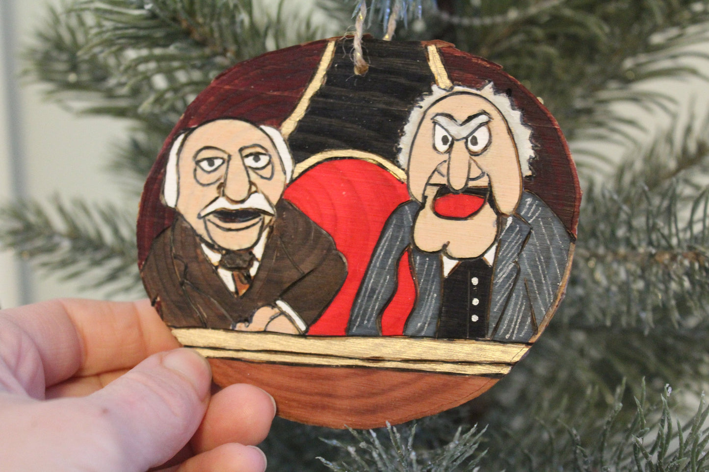 Muppet Show Statler and Waldorf Hecklers Jim Henson Christmas Ornament