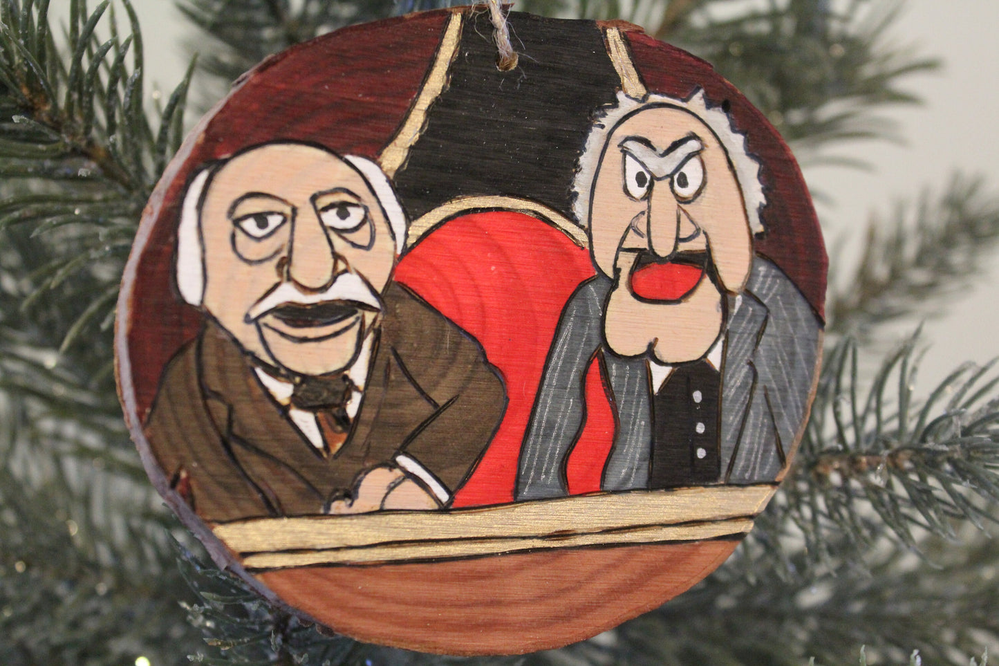 Muppet Show Statler and Waldorf Hecklers Jim Henson Christmas Ornament