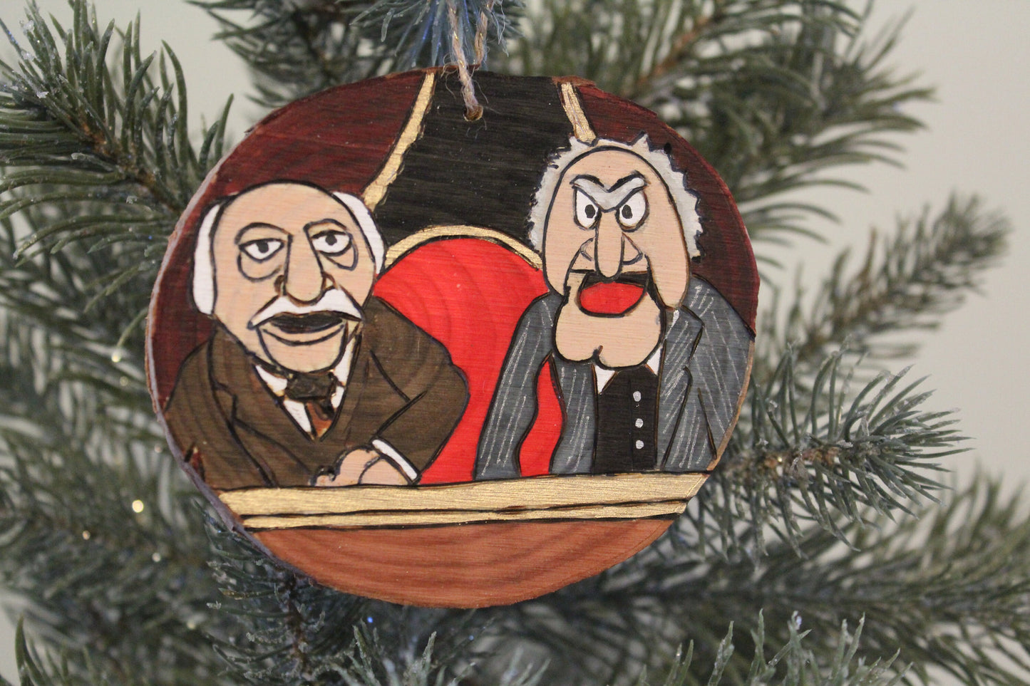 Muppet Show Statler and Waldorf Hecklers Jim Henson Christmas Ornament