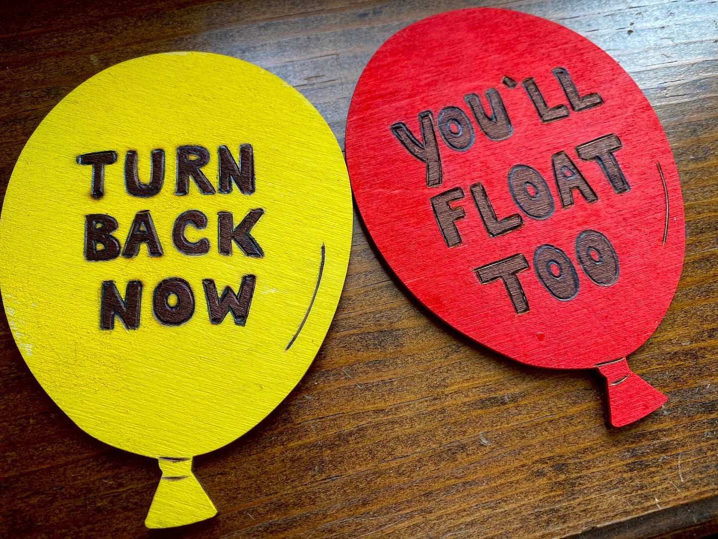 Stephen King It Balloon You’ll Float Too Turn Back Now magnets