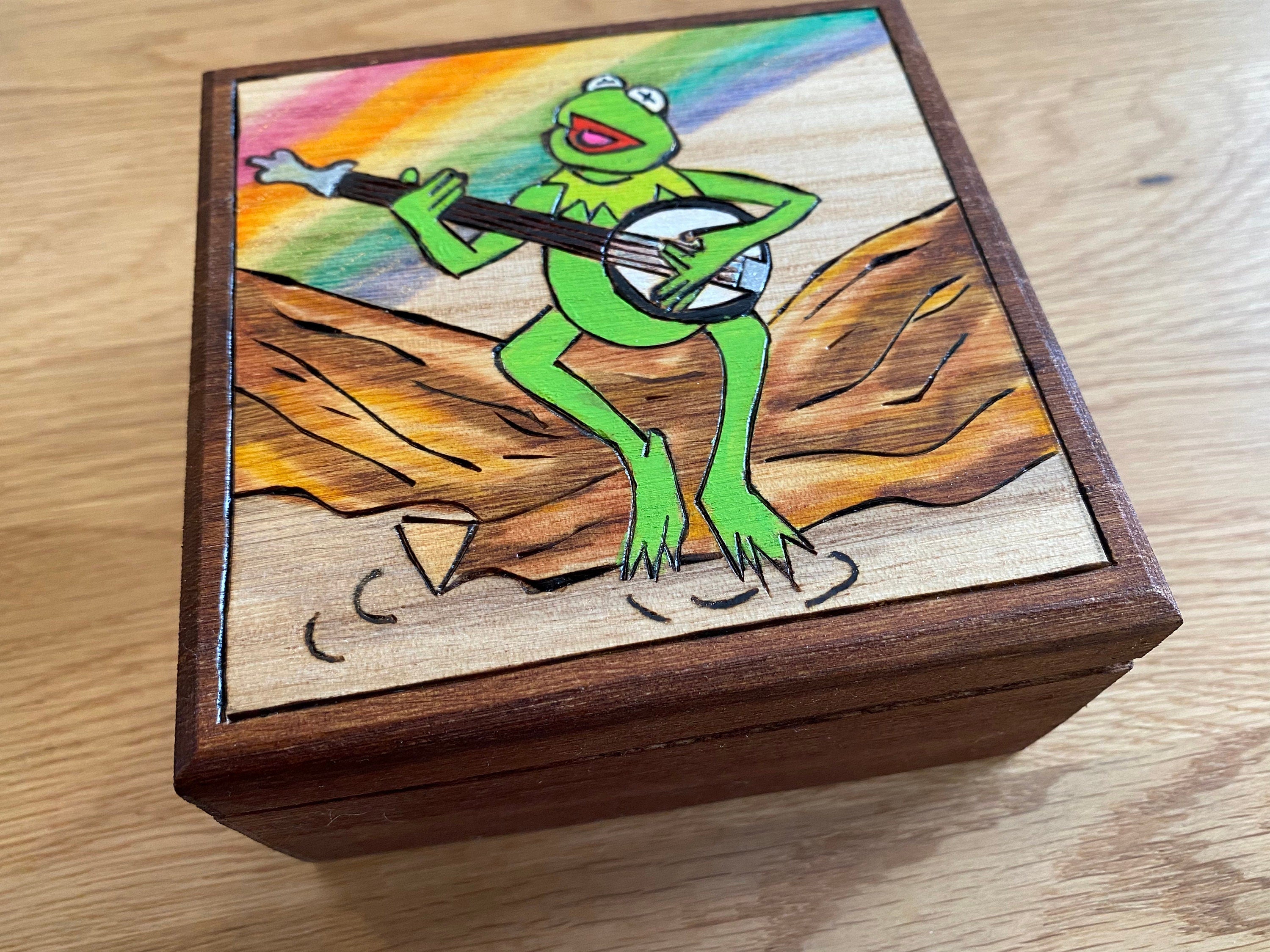 Kermit the selling frog music box.