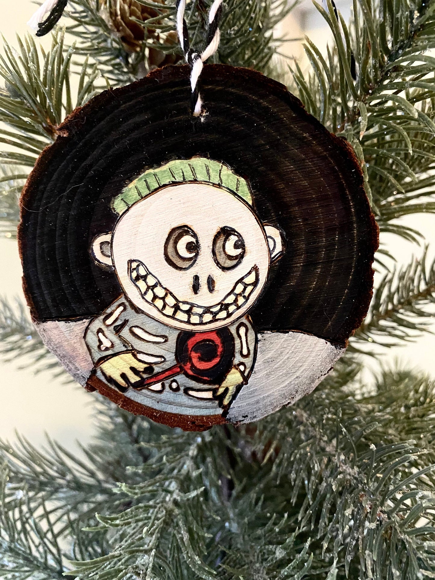 Nightmare before Christmas Lock Shock and Barrel Christmas ornaments