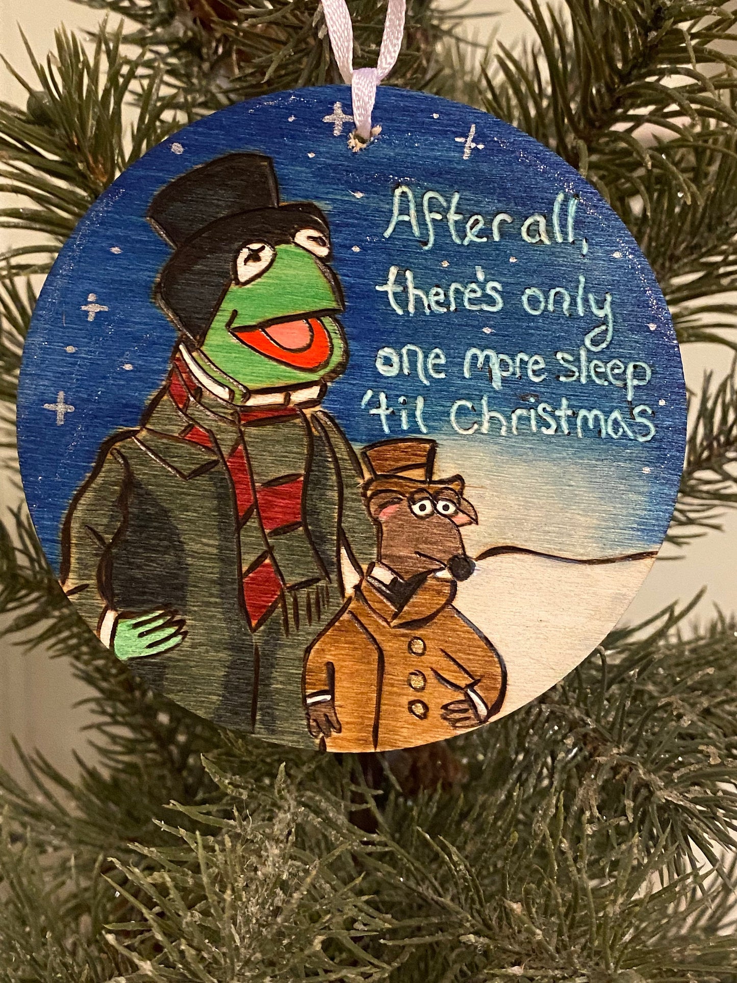 Muppets Christmas Carol Kermit ornament One More Sleep til Christmas Jim Henson