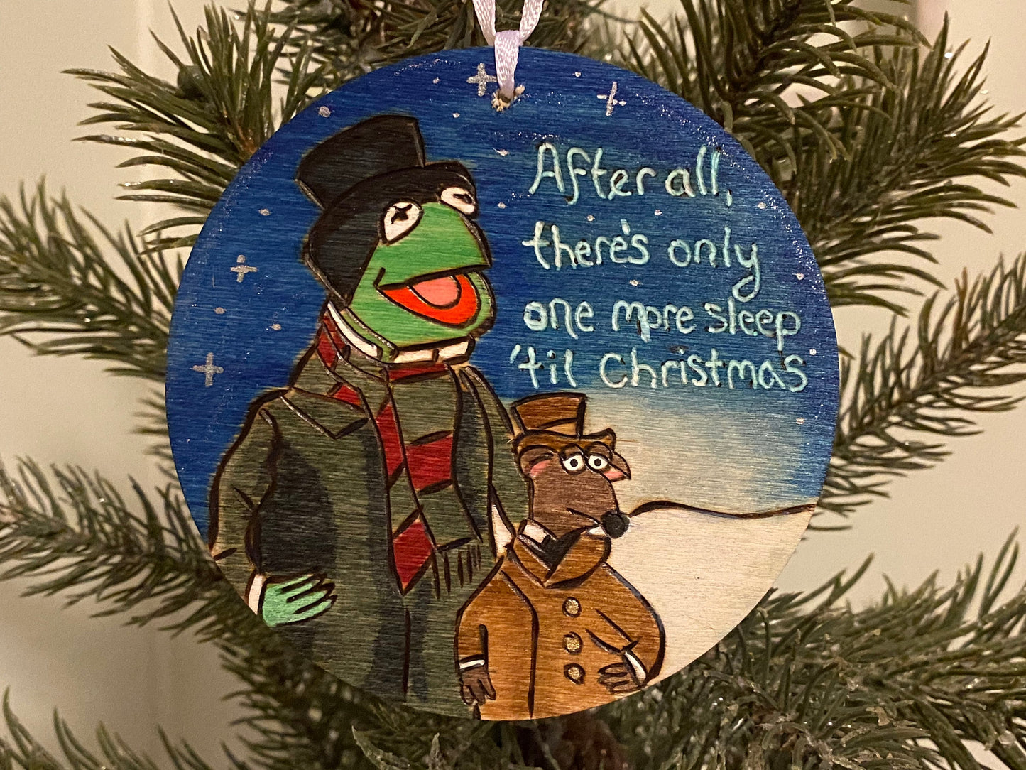 Muppets Christmas Carol Kermit ornament One More Sleep til Christmas Jim Henson