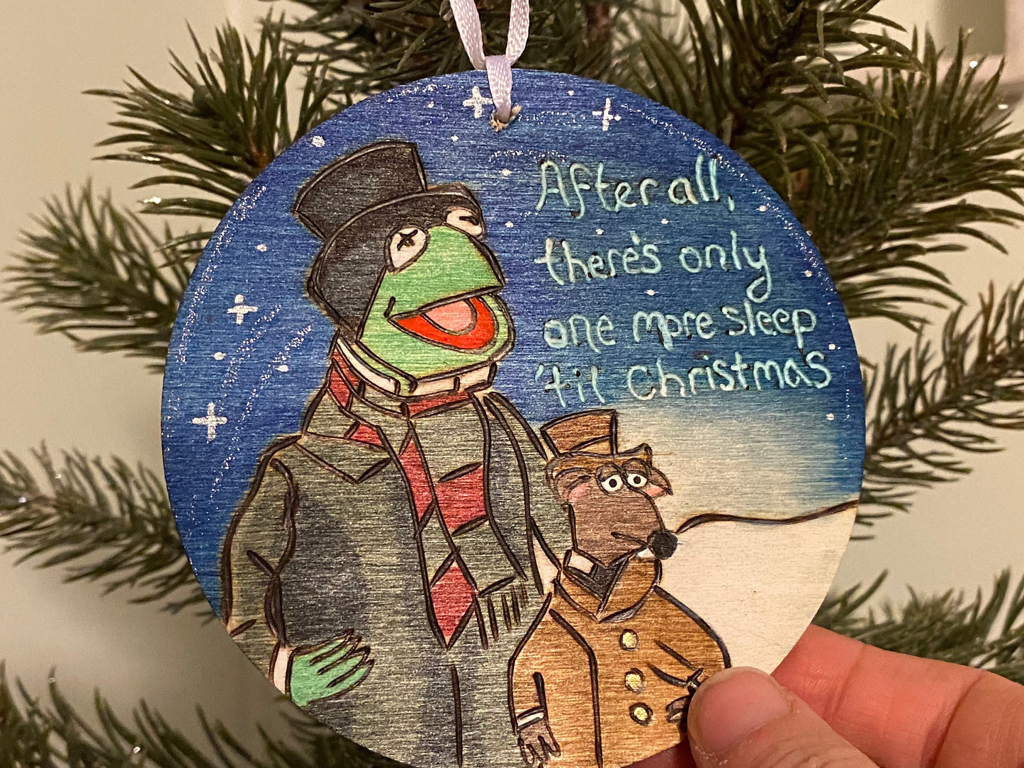 Muppets Christmas Carol Kermit ornament One More Sleep til Christmas Jim Henson