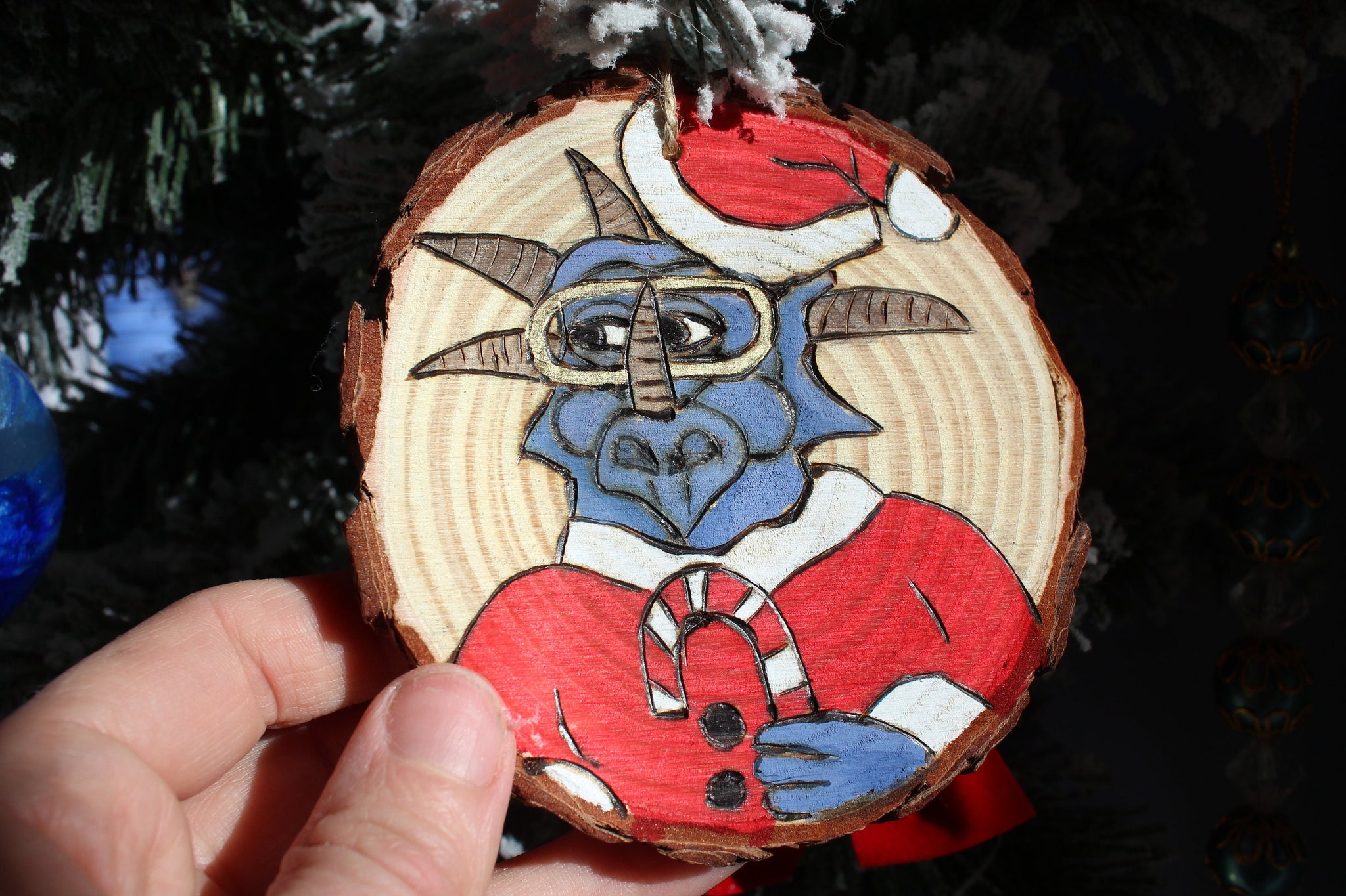 Claymation Christmas Hosts Rex and Herb Christmas Ornament Set 80s Ret