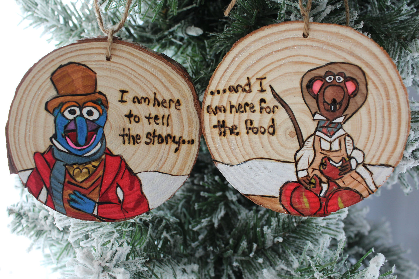 Jim Henson Muppets Christmas Carol Gonzo and Rizzo Ornament Set